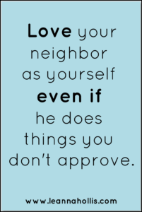 love your neighbor as yourself
