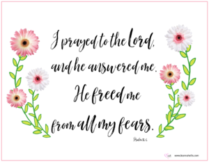 God freed me from all my fears