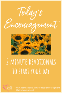 today's encouragement