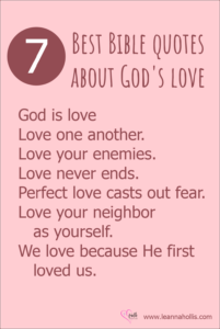 best Bible quotes about God's love