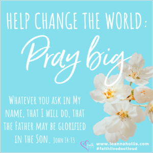pray and change the world