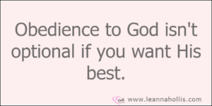 obedience isn't optional